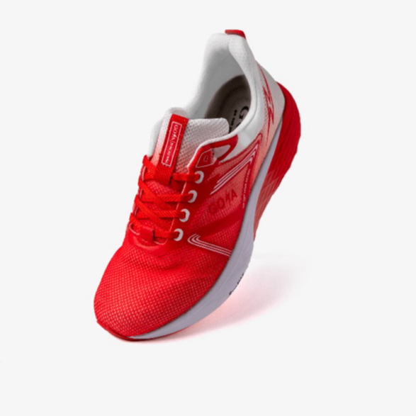 Giày thể thao chạy bộ nam nữ Goya Strides 2 năm 2024 Trắng đỏ