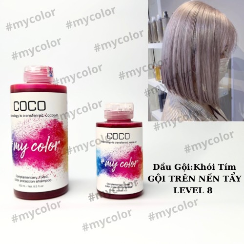 Dầu gội giữ màu và bù màu COCO 3in1 #Mycolor giúp màu tóc sáng và bền đẹp