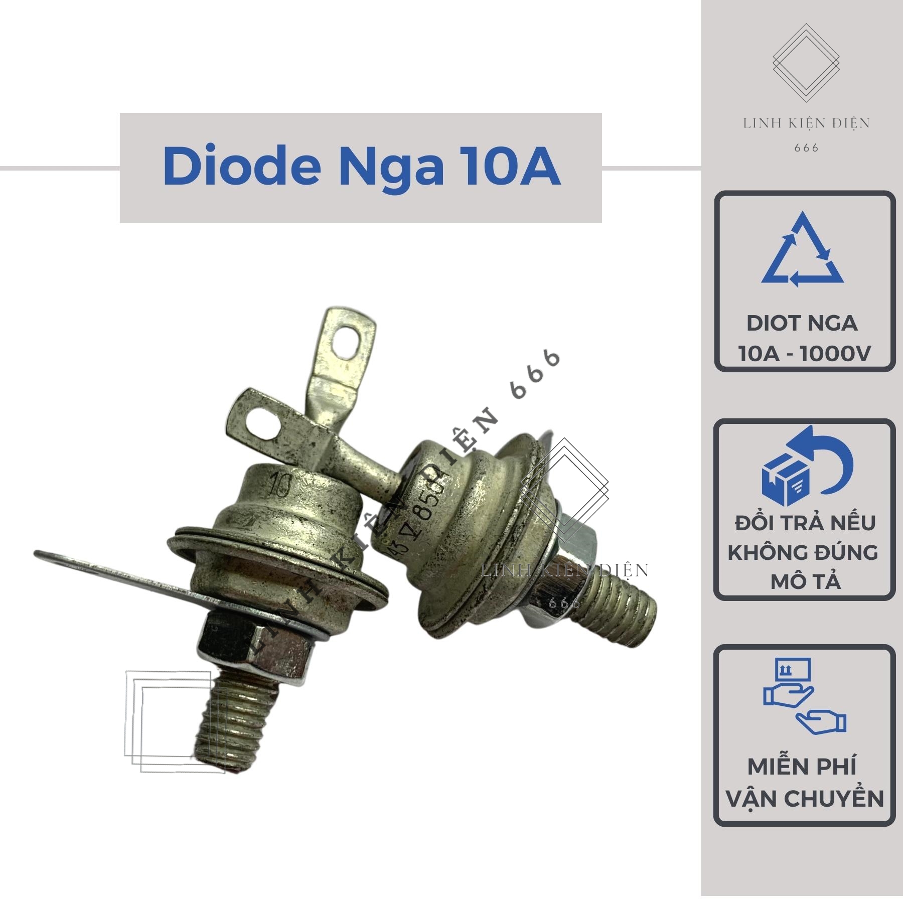Diot Nga 10A 1000V Diode Hàng Zin Đi Ốt Điốt Xịn