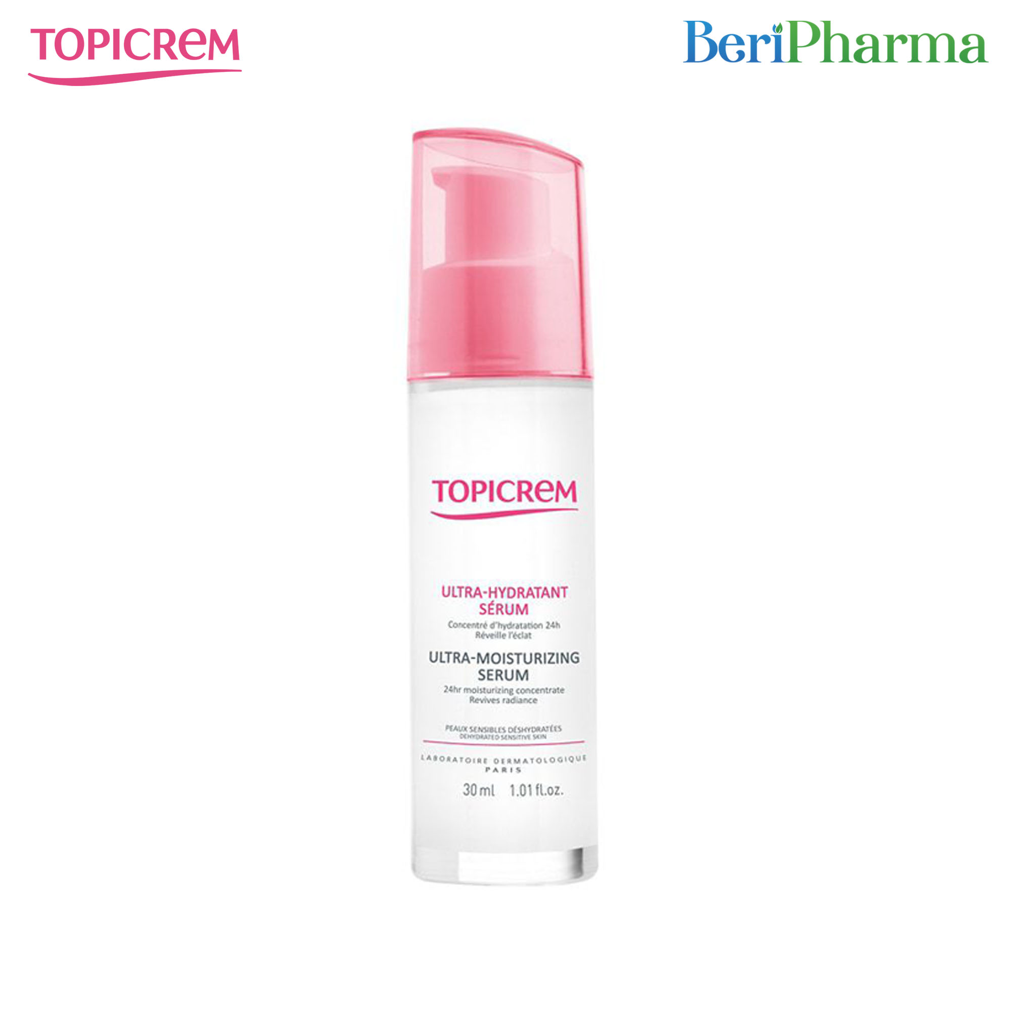 Topicrem Tinh Chất Dưỡng Ẩm Làm Mềm Và Sáng Da Ultra Moisturizing Serum 30Ml