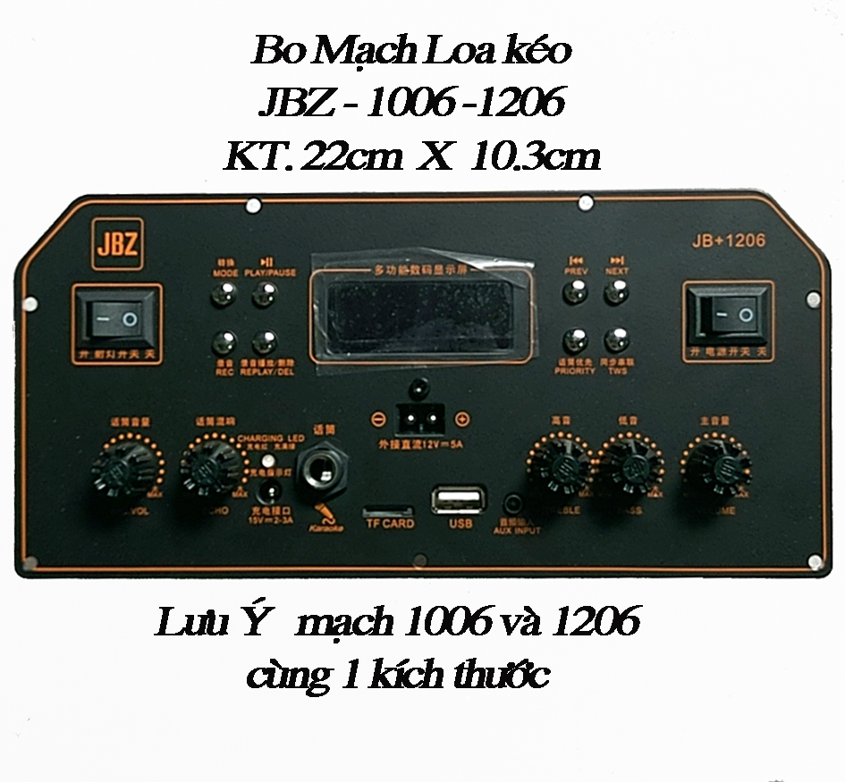 Bo mạch loa keo JBZ 0806 - 1006 - 1206 -  hàng chính hãng jbz ZL- 08.58.58.95.95