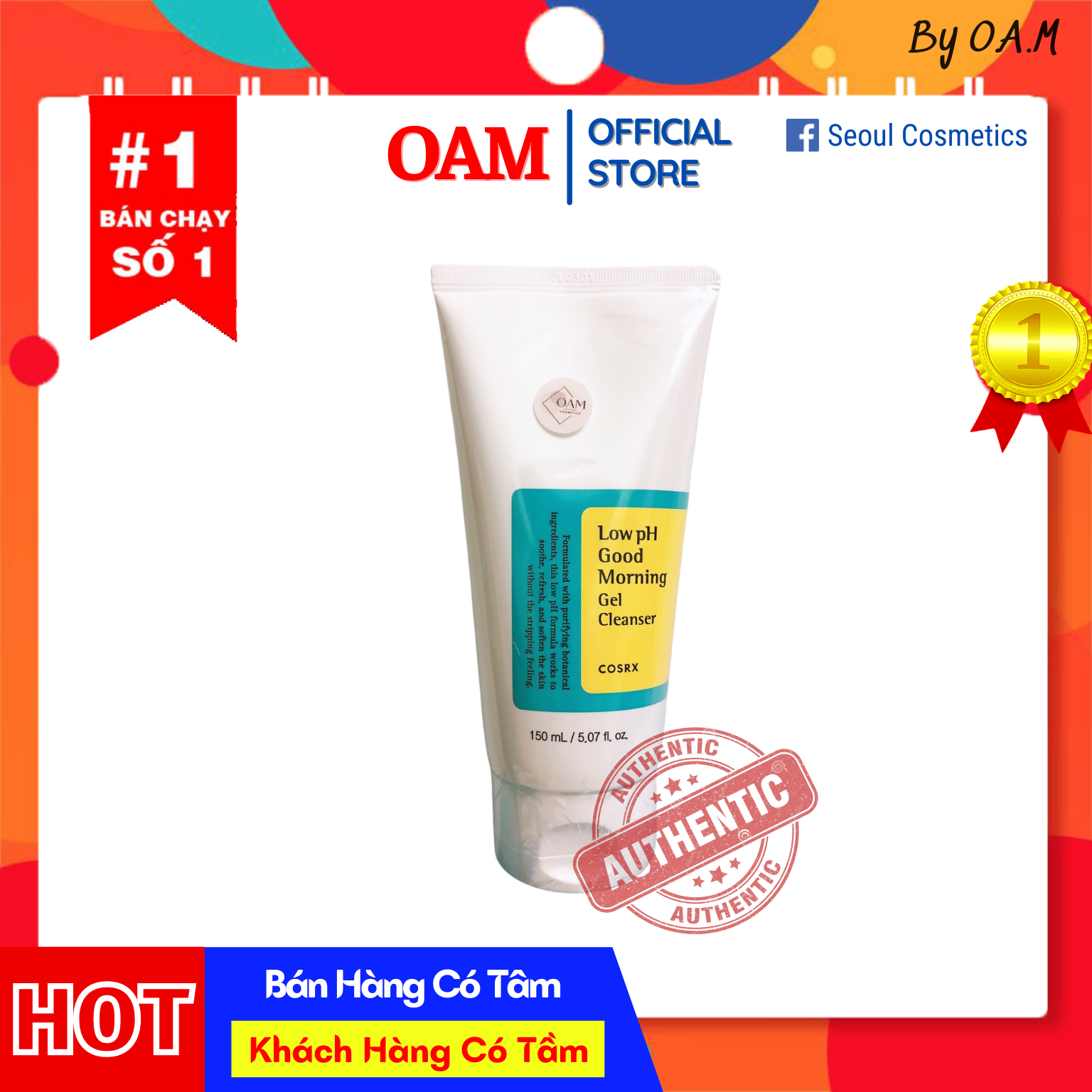 Sữa rửa mặt Cosrx Low PH Good Morning Gel Cleanser dạng gel chiết từ dầu cây trà