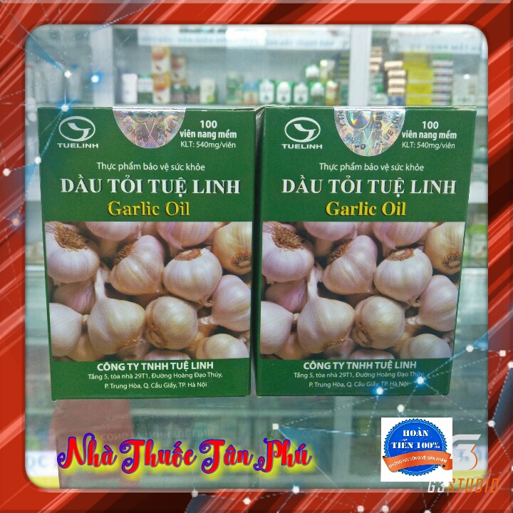 Dầu tỏi Tuệ Linh – Hỗ trợ  về đường hô hấp (H/100V) RẤT AN TOÀN VÀ HIỆU QUẢ