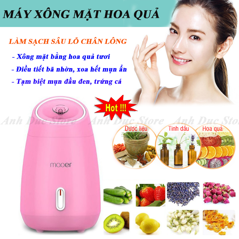 Máy Chăm Sóc Da Mặt Máy Xông Mặt Loại Nào Tốt Máy Xông Hơi Maoer.giúp Làm Sạch Da Ngăn Ngừa Mụn Da Trắng Mịn Đẹp Tự Nhiên - Mua Ngay Tặng Móc Dán Đt !