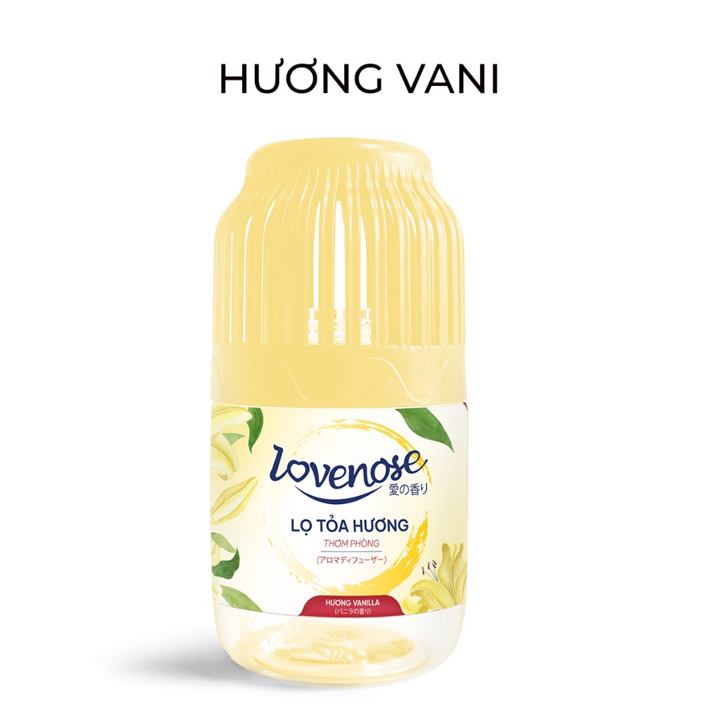 [New] Lọ tỏa hương Lovenose 180ml hương thơm tự nhiên dễ chịu khử mùi sáp thơm phòng thế hệ mới