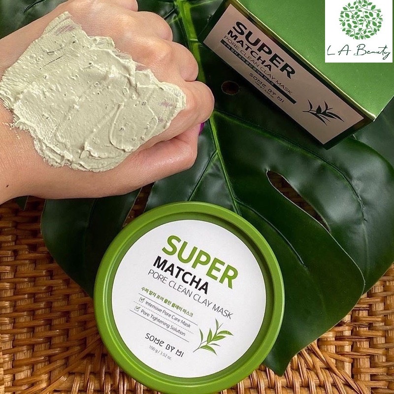 Mặt Nạ Đất Sét - Hàng Mới Về - Mặt Nạ Đất Sét Some By Mi Super Matcha Pore Clean Clay Mask 100G