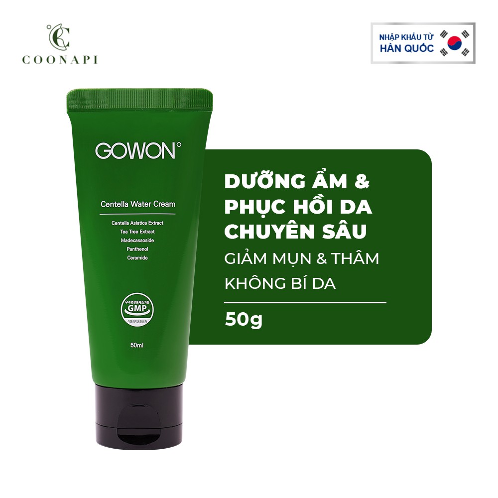 Kem Dưỡng Rau Má Phục Hồi Da Chuyên Sâu Cải Thiện Mụn Và Thâm Mụn Gowon Centella Water Cream