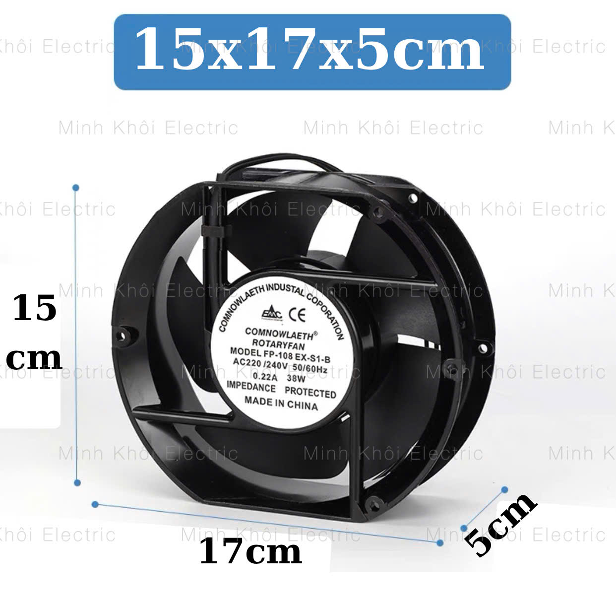 Quạt hút mùi tản nhiệt thoáng khíquạt thông gió vuông 220v Snuon kích thước 8x8 12x1215x15 90x90 200