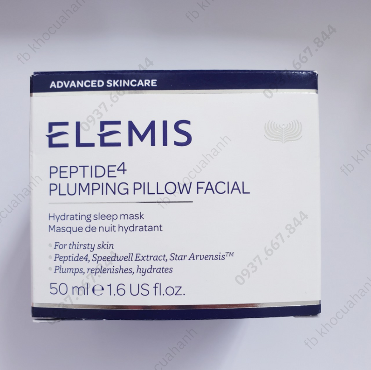 [Hcm][50Ml - Bill Mỹ] Mặt Nạ Ngủ Cấp Ẩm Chống Lão Hóa Elemis Peptide4 Plumping Pillow Facial