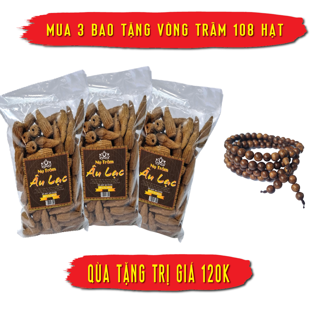 Bao Lớn 200g Khoản 100 Nụ Trầm Hương Âu Lạc - Dùng Cho Thác Và Lư - Hàng Tự Nhiên 100% Không Hóa Chất - Gía Tận Xưởng