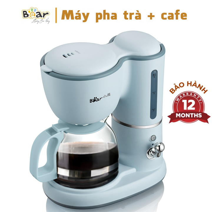 Máy pha cafe tự động Bear bản mới - Máy pha trà - Model KFJ-A06K1 chính hãng - Máy pha coffee mini siêu xinh - Máy pha café
