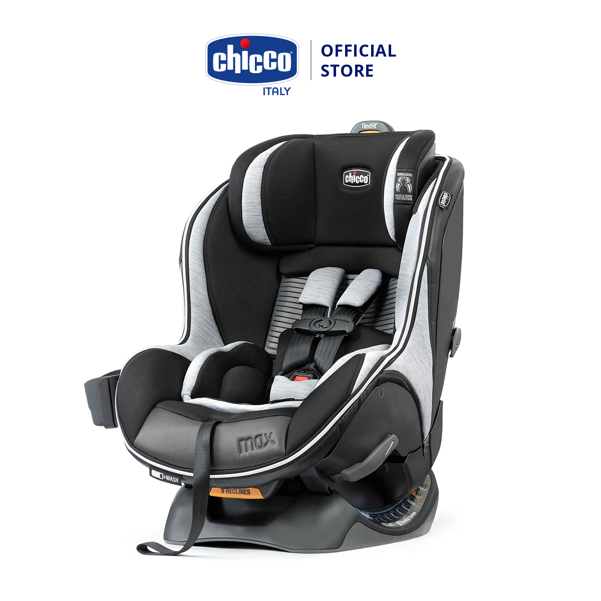 Ghế ô tô Chicco NextFit Zip Max Air ISOFIX - Màu đen ghi