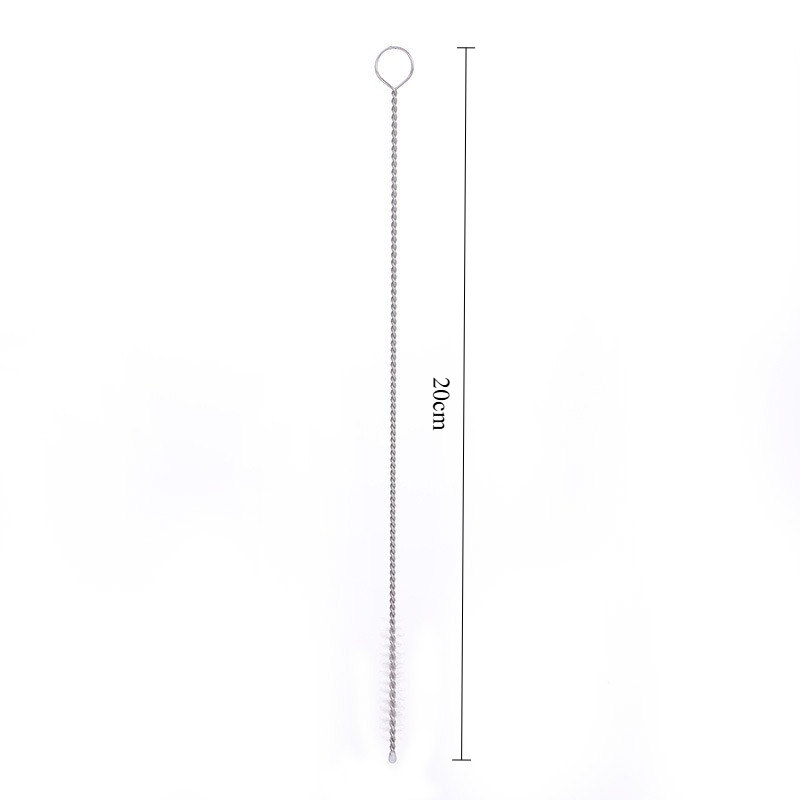 Que Cọ Rửa Ống Hút 17Cm Thép Không Rỉ Que Cọ Rửa Vệ Sinh Ống Hút Cao Cấp