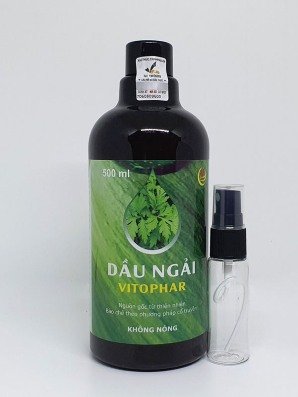 Dầu Ngải Cứu Vitophar 500Ml Dùng Hỗ Trợ Trị Liệu Đau Nhức Xương Khớp Thóa Hóa