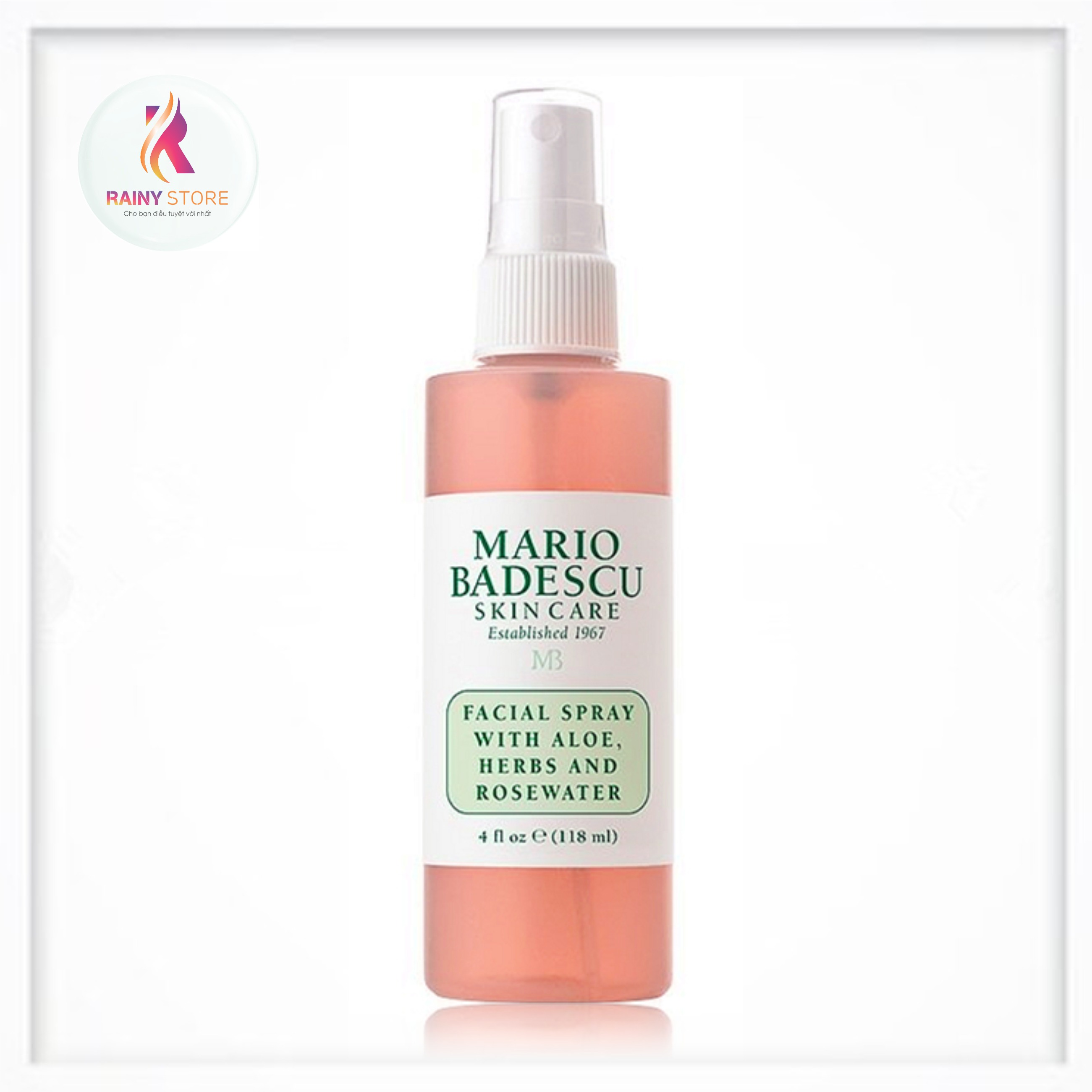 [Hcm]Toner Xịt Khoáng Mario Badescu Facial Spray With Aloe Herbs & Rosewater 118Ml