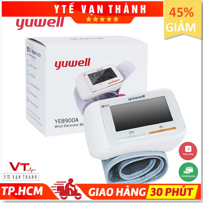 ✅ [Chính Xác - Bh 5 Năm 1 Đổi 1] Máy Đo Huyết Áp Cổ Tay Yuwell Ye8900A 8900A - Vt0011 [ Y Tế Vạn Thành ]