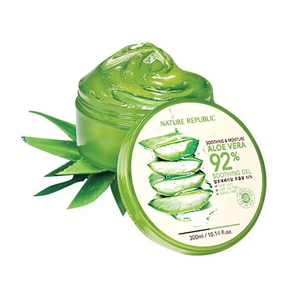 Gel Lô Hội Đa Chức Năng Làm Dịu Da Dưỡng Ẩm Aloe Vera 92% Soothing Gel Nature Republic 300Ml Xuất Xứ Hàn Quốc