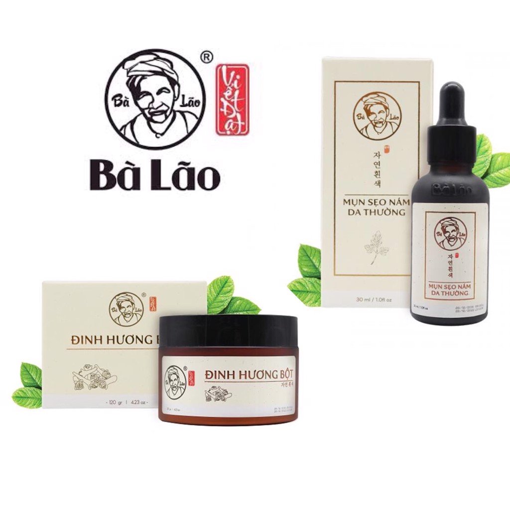 Combo 2 Sản Phẩm Serum Tái Tạo Da Hỏa Tốc Bà Lão Và Bột Rửa Mặt Đinh Bột Hương Bà Lão Giúp Cải Thiện Làn Da Mụn - Thâm - Nám Hiệu Quả Giúp Tiết Kiệm Thời Gian Và Chi Phí(Hàng Chính Hãng 100% - Miễn Ship)