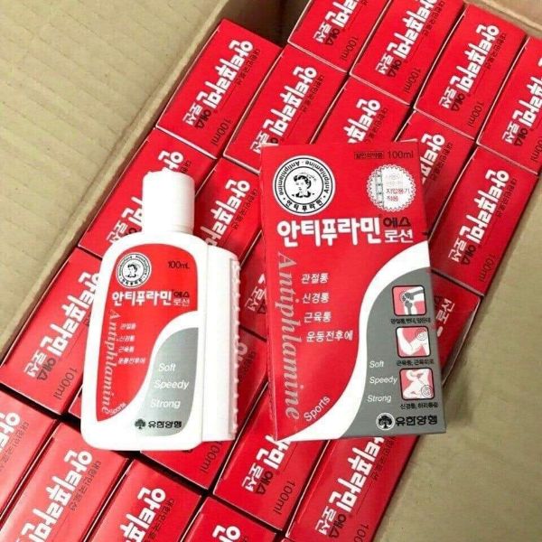 Dầu Nóng Xoa Bóp Antiphlamine Từ Hàn Quốc 100Ml Giảm Đau Nhức Hoặc Các Chứng Viêm Ngứa Da Nổi Mẩn Đỏ Do Côn Trùng Cắn.