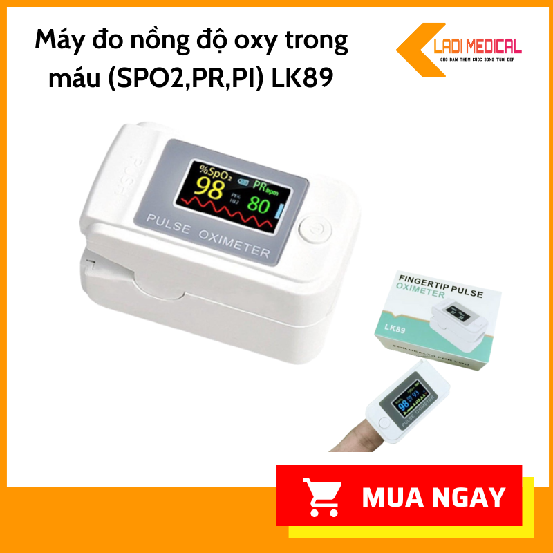 Máy Đo Nồng Độ Oxy Trong Máu Và Nhịp Mạch Có Chỉ Số Pi ( Spo2 Pr Pi ) Lk89 Pulse 2021