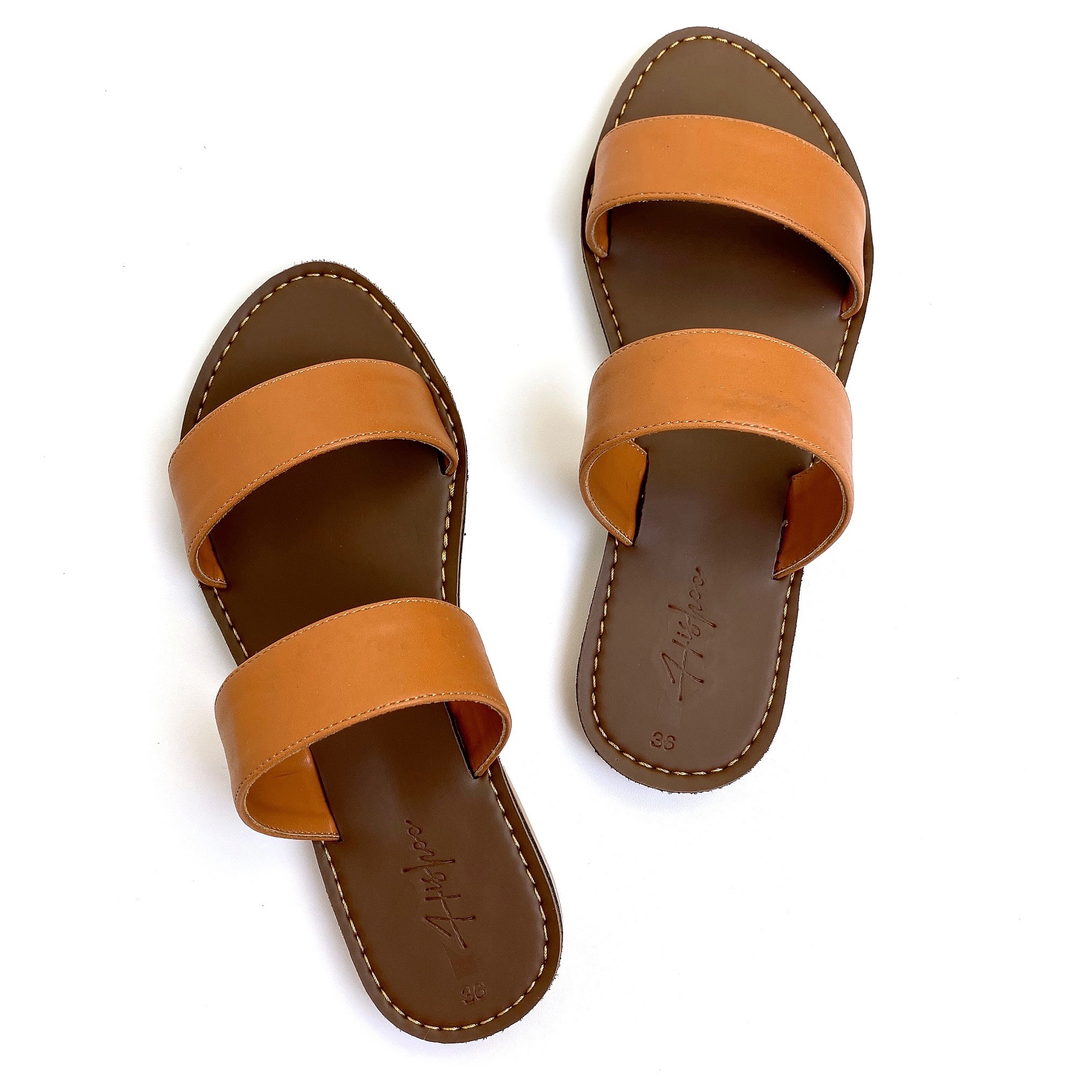 Dép nữ lê thấp dáng sandal đi biển quai ngang đế bệt cao cấp chính hãng có Bigsize S083