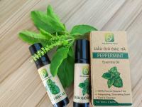 Dầu Gió Bạc Hà The Moshav Farm Chiết Xuất Hoàn Toàn Từ Thiên Nhiên Hộp Hai Chai 7 ml
