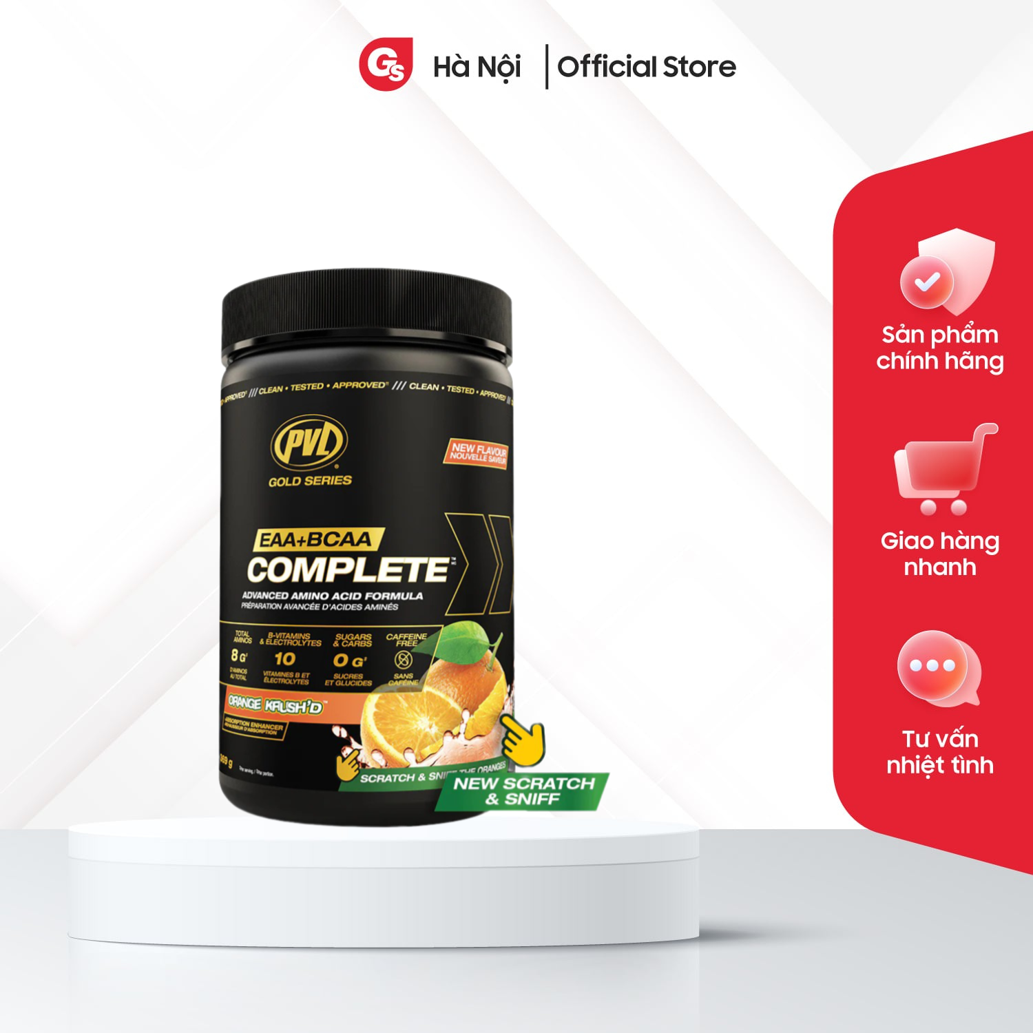 Bột điện giải phục hồi và phát triển cơ bắp PVL EAA+BCAA Complete 30 Servings (330 gram) nhập khẩu C