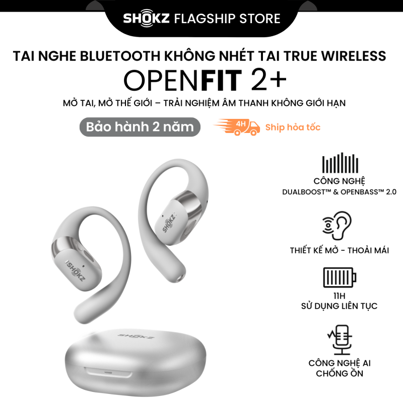 Tai Nghe Không Nhét Tai True Wireless OpenFit 2+ T921 - Bảo Hành 2 Năm - Hàng Chính Hãng