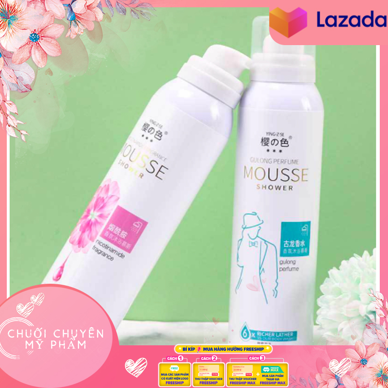 Sữa Tắm Bọt Hương Nước Hoa Ying - Z - Se Mousse Dùng Cho Da Khô Da Nhạy Cảm | Sữa Tắm Tạo Bọt Hương Nước Hoa Nội Địa Trung Gulong Gulong Perfume Mousse Shower