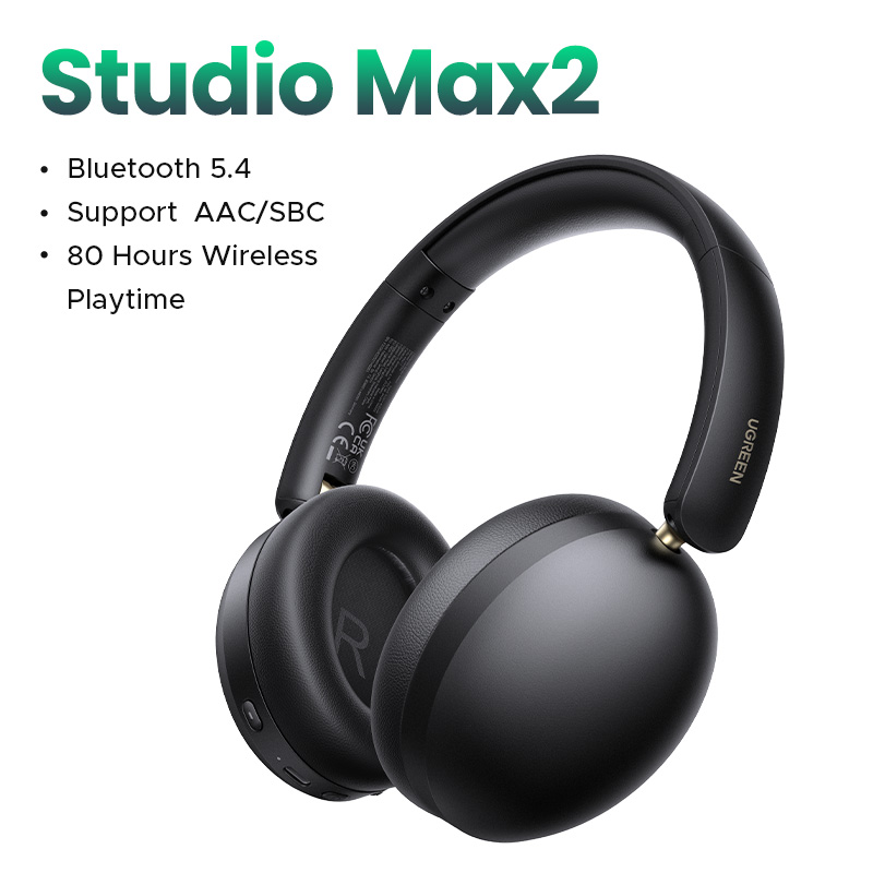 tai nge boluetooth chụp tai không dây UGREEN HP205 Hi-Res Hitune Studio Max2 ANC Wireless Bluetooth 