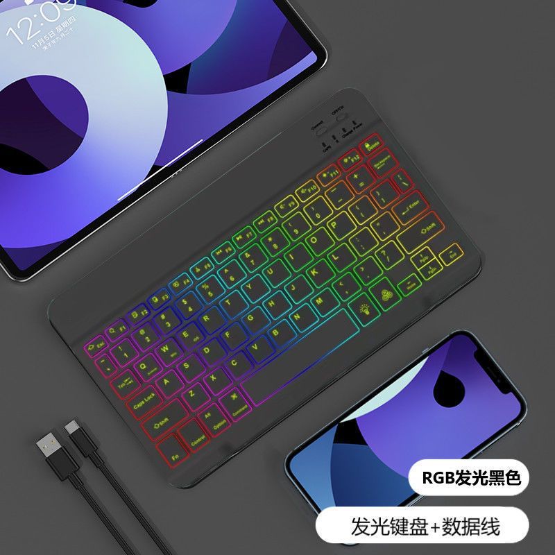 Wireless Keyboard and Mouse Bluetooth Keyboards in Russian rgb Keyboard Kit Backlit Keyboards Mouse 