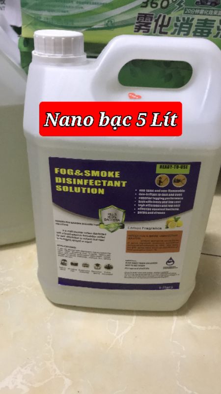 (Can 5Lit) Nano Bạc Diệt 99% Vi Khuẩn Mang Lại Sự An Toàn Cho Không Gian Ngôi Nhà Và Xế Hộp Của Bạn