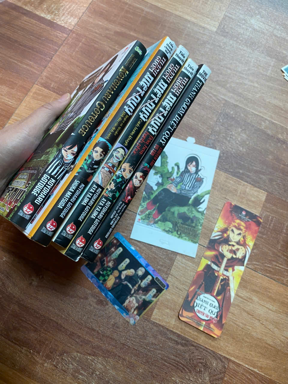 (novel+post) Bộ truyện ngắn Novel the movie Thanh gươm diệt quỷ Kny Kimetsu No yaiba + poster