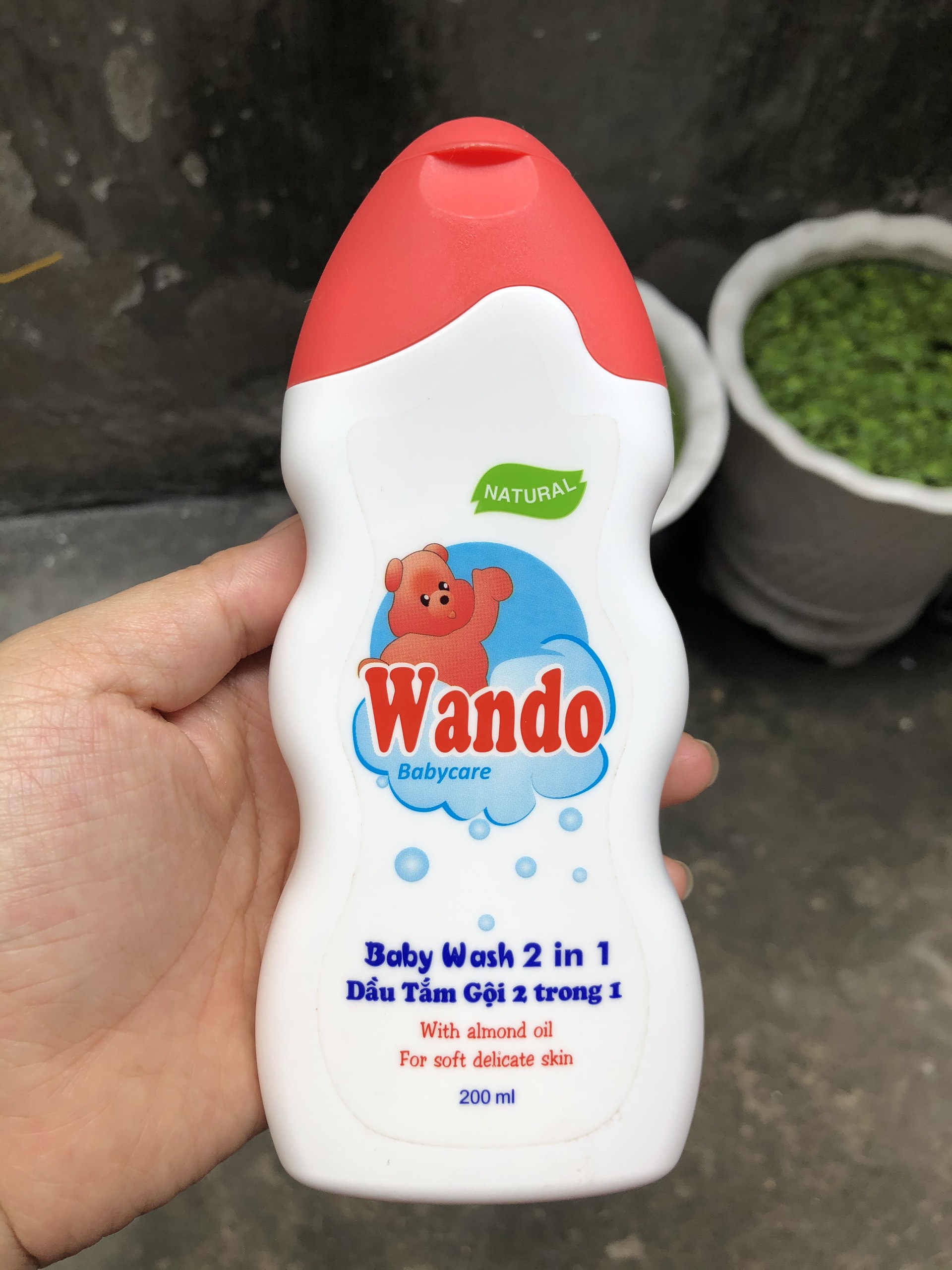 Dầu Tắm Gội 2 Trong 1 Cho Trẻ Em Wando 200Ml