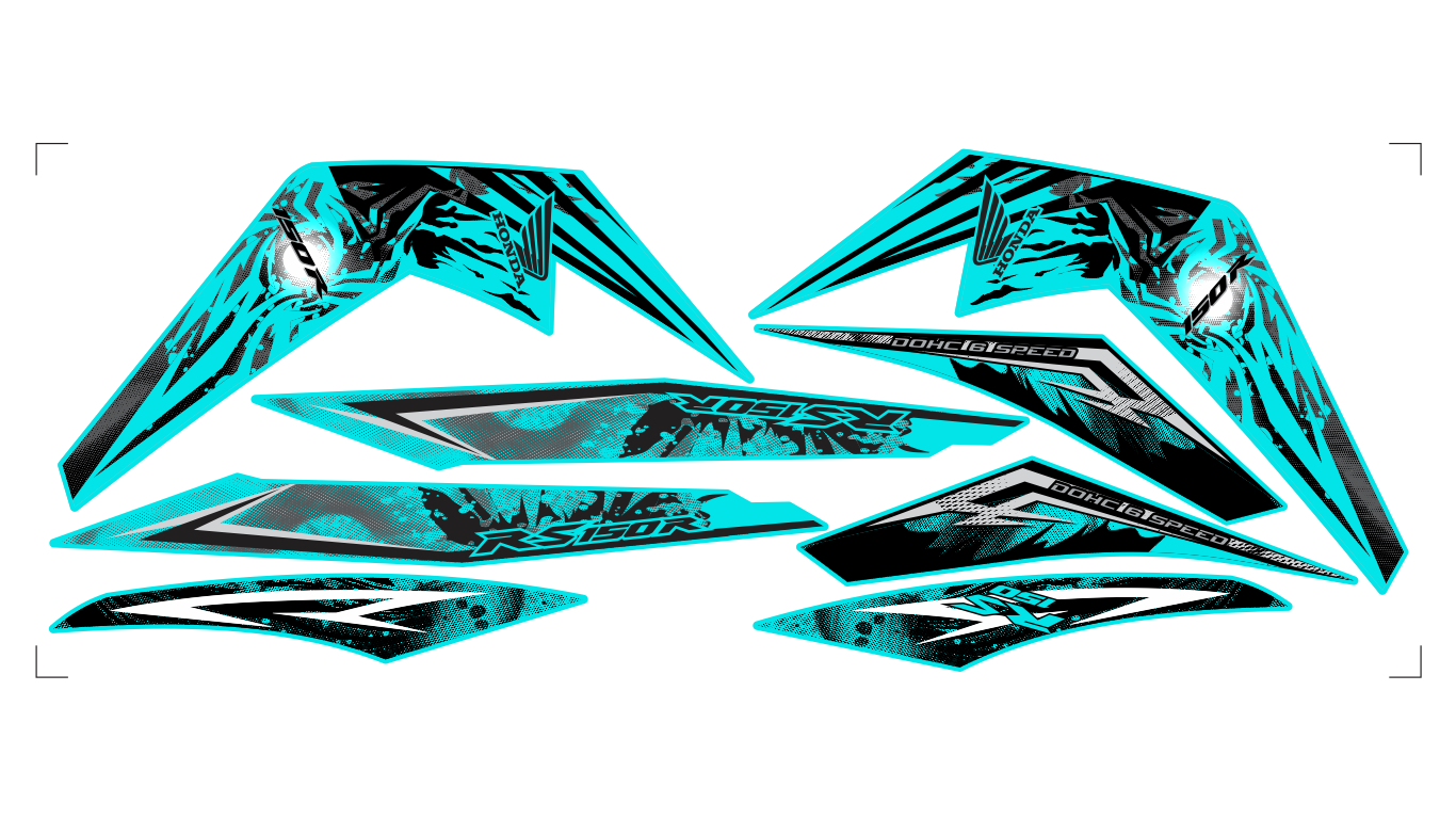 Tem Winner V1 RS150 Maylaysia - Tem Winner V1 Mẫu Hot 2024 - Decal 3 Lớp Chống Bay Màu