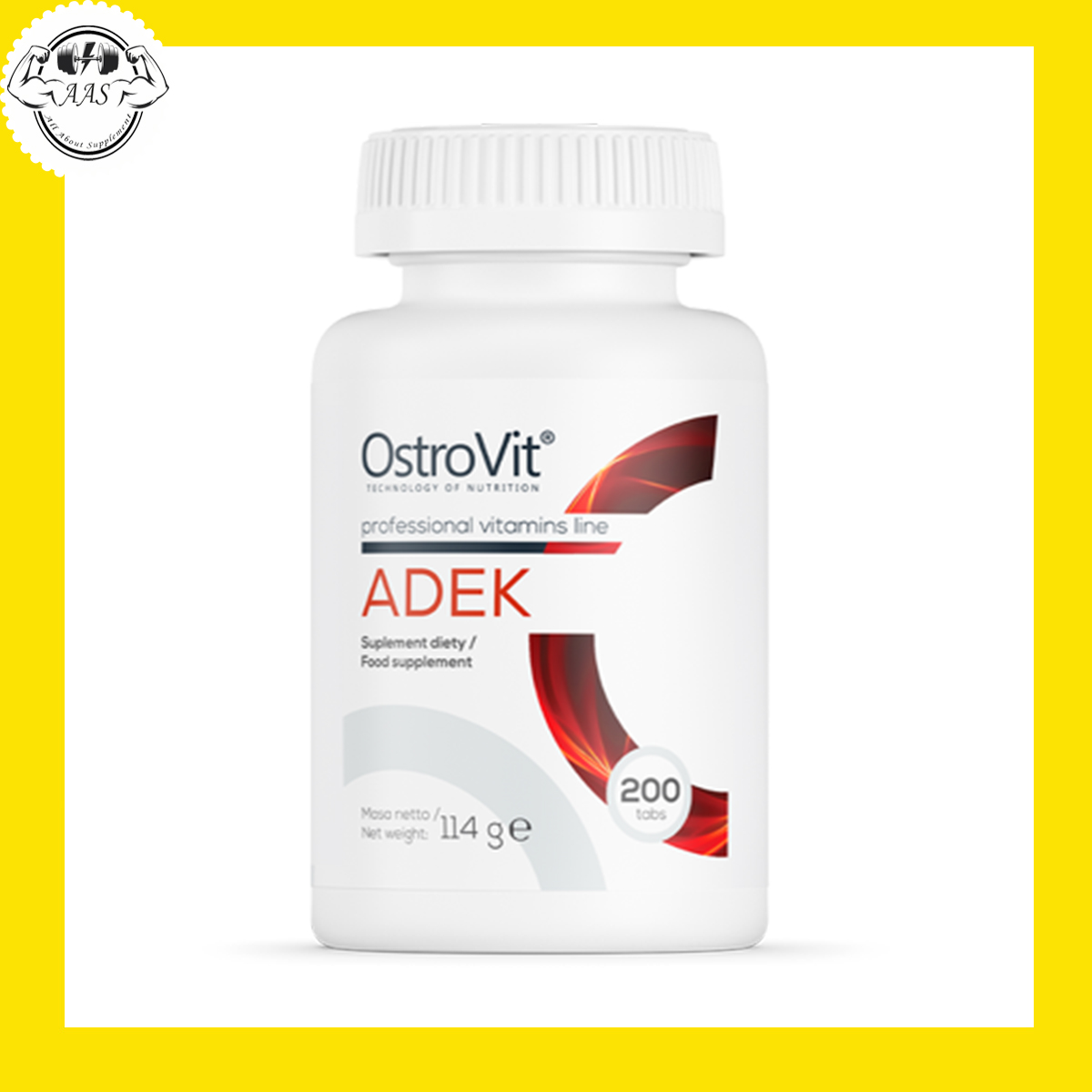 [Hcm]Vitamin - Ostrovit - Adek - 200 Viên - Bổ Sung Vitamin A D E K Giúp Xương Chắc Khỏe Tăng Cường Sức Đề Kháng - Từ Ba Lan