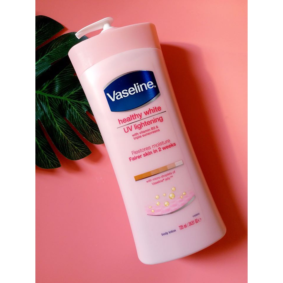 Sữa dưỡng thể Vaseline Healthy White UV Lightening Body Lotion 725ml