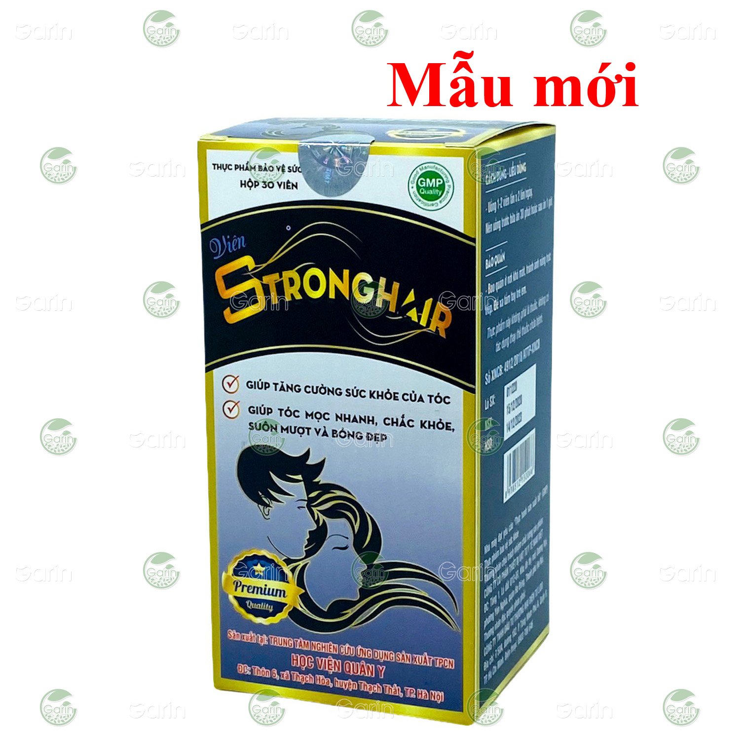 [Hcm]Viên Uống Kích Mọc Tóc Strong Hair Học Viện Quân Y 30 Viên Giúp Giảm Rụng Tóc Hạn Chế Tóc Bạc Sớm Kích Mọc Tóc Nhanh Hơn Gấp 2 Đến 3 Lần