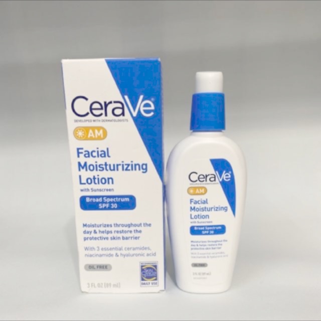 [HCM]Sữa dưỡng ẩm chống nắng Cerave Facial Moisturizing Lotion spf30 ban ngày 60ml 89ml Hàng Mỹ
