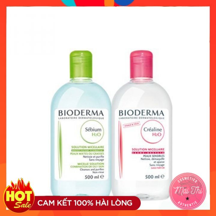 [Có Bill Chính Hãng - Freeship] Nước Tẩy Trang Bioderma H2O Solution 500Ml Mẫu Mới Nhất