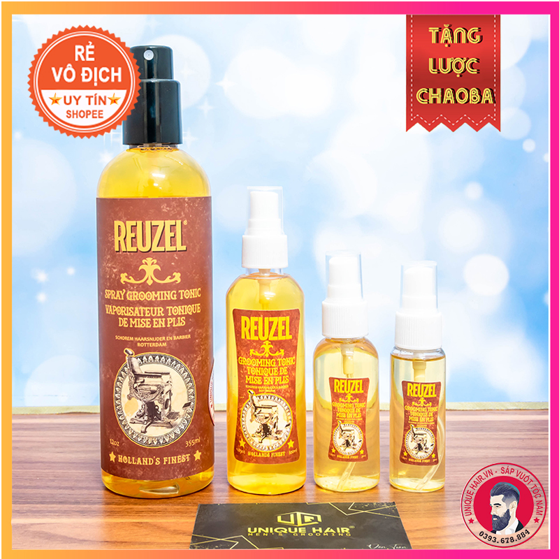 Chiết Xịt Dưỡng Tạo Phồng Reuzel Grooming Tonic - Size 30 - 50 - 100Ml