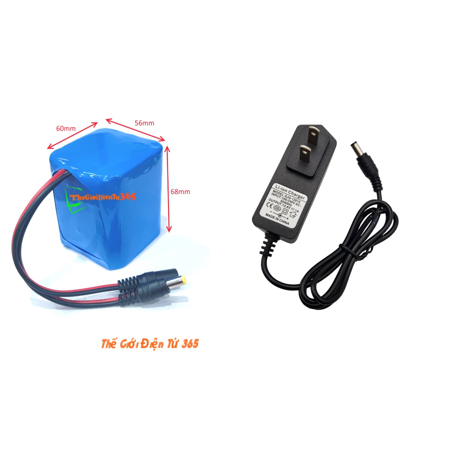 Khối Pin Sạc 12V Pin Sạc dung Lượng Cao 3S 3p 18650 11.1V-12.6V  3600mah-10000mah