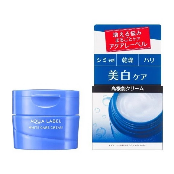 Kem Dưỡng Trắng Da Shiseido Aqualabel White Up Cream Màu Xanh 50g - Nhật Bản