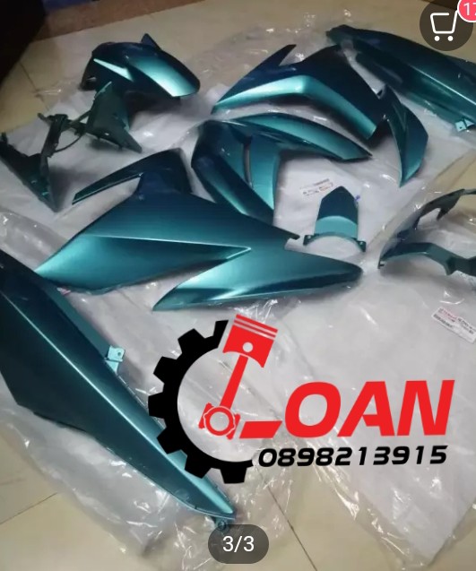 DÀN ÁO EXCITER 150 MÀU XANH NGỌC ZIN CHÍNH HÃNG _ LOAN RACING SHOP