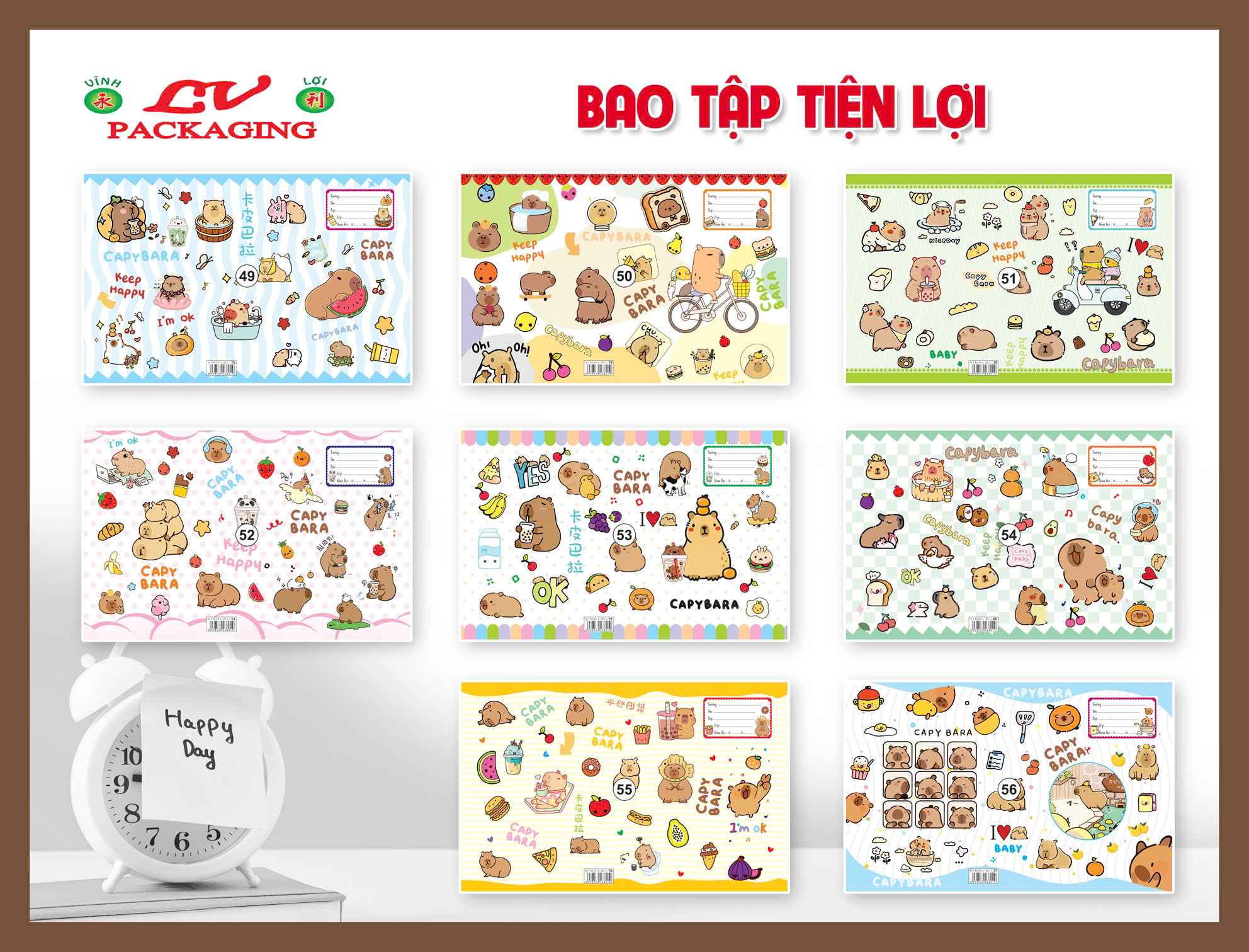 Xấp 10 Tờ Bao Tập Lồng Kiếng Tiện Lợi 2 Trong 1