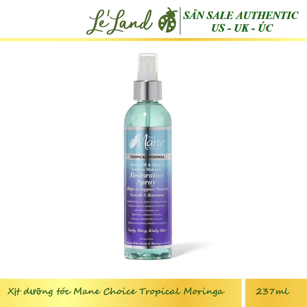 [Hcm]Bill Us - Xịt Dưỡng Tóc Mane Choice Tropical Moringa Sweet Oil & Honey Endless Moisture Restorative Spray 237Ml