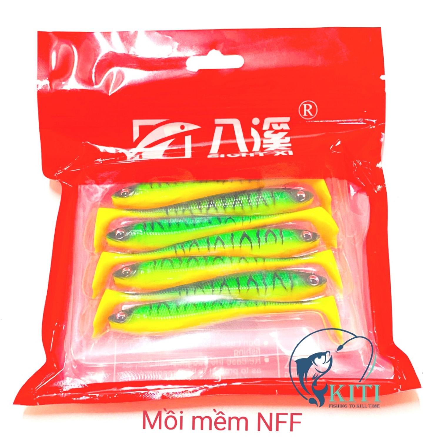 COMBO Lưỡi câu mồi mềm AR15 và Mồi mềm NFF bán lẻ  mồi cá giả NFF câu cá lóc cá chẽm cá chuối sộp