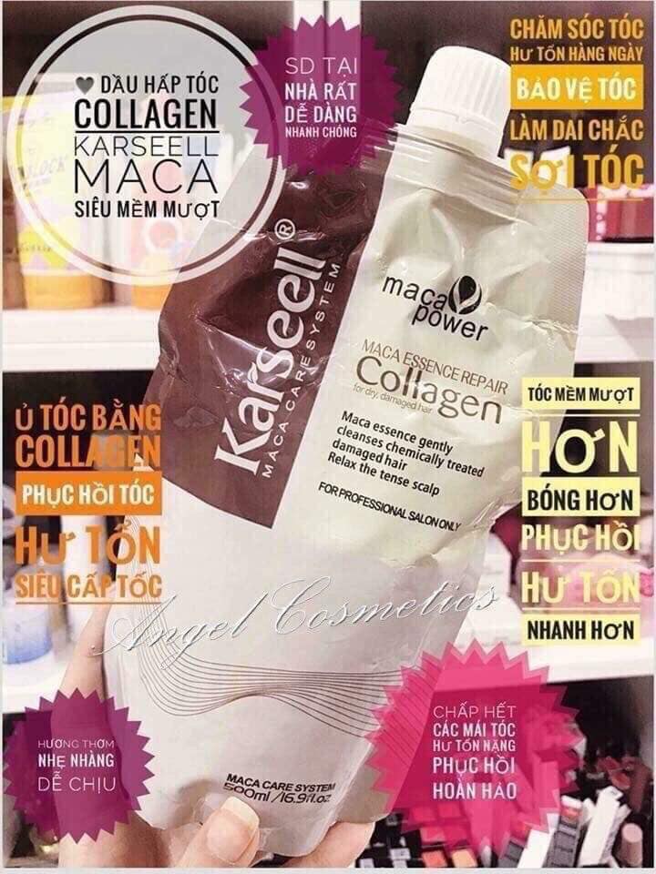 [HCM]KEM Ủ TÓC PHỤC HỒI COLLAGEN KARSEELL MACA 500ML