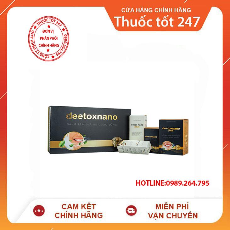 Deetox Nano | Combo Sản Phẩm 4 In 1 “ Vì 1 Thế Giới Không Còn Hôi Miệng” | Iso 2377/2020 Sản Phẩm An Toàn Và Hiệu Quả Đã Được Chứng Nhận Khuyên Dùng