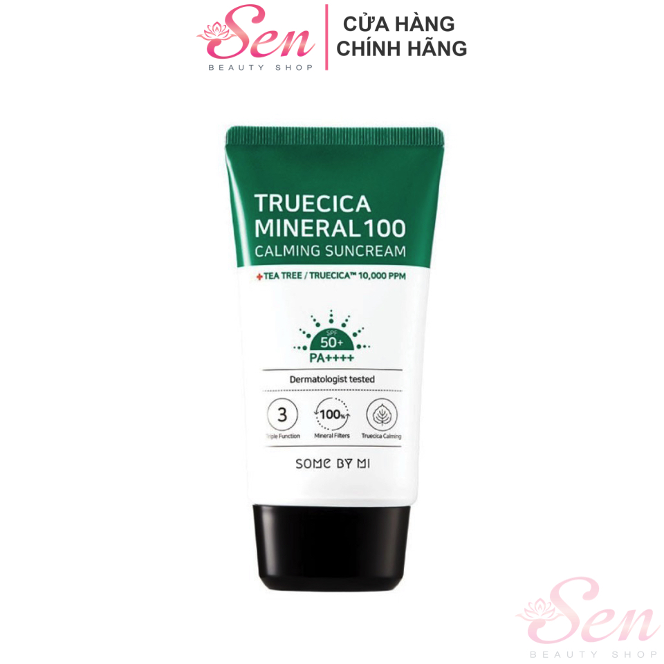 [Hcm]Kem Chống Nắng Some By Mi Truecica Mineral 100 Calming Suncream 50Pa++++ 50Ml